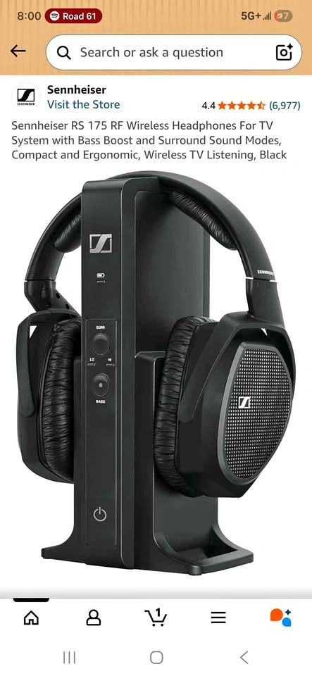 Sennheiser RS 175 RF Wireless Headphones