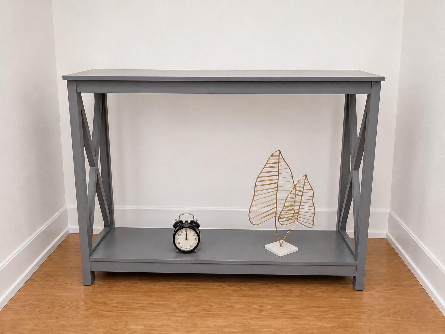 Gold Metallic Fern Leaf Table Decor Sculpture - photo 3