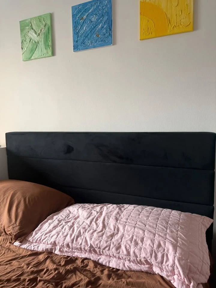 Allewie Queen Bed Frame – Hydraulic Lift-Up Storage, Black - photo 3