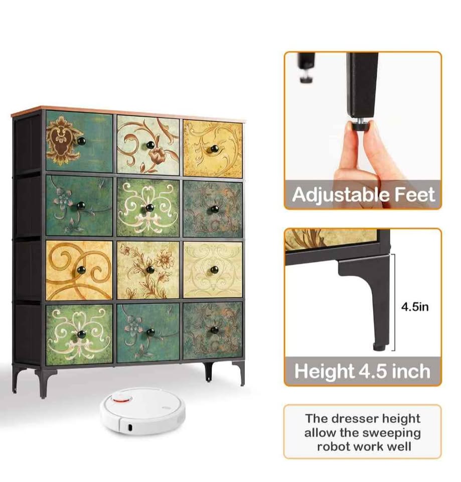 Dresser with 12 drawers (brand new still in the box) - photo 4