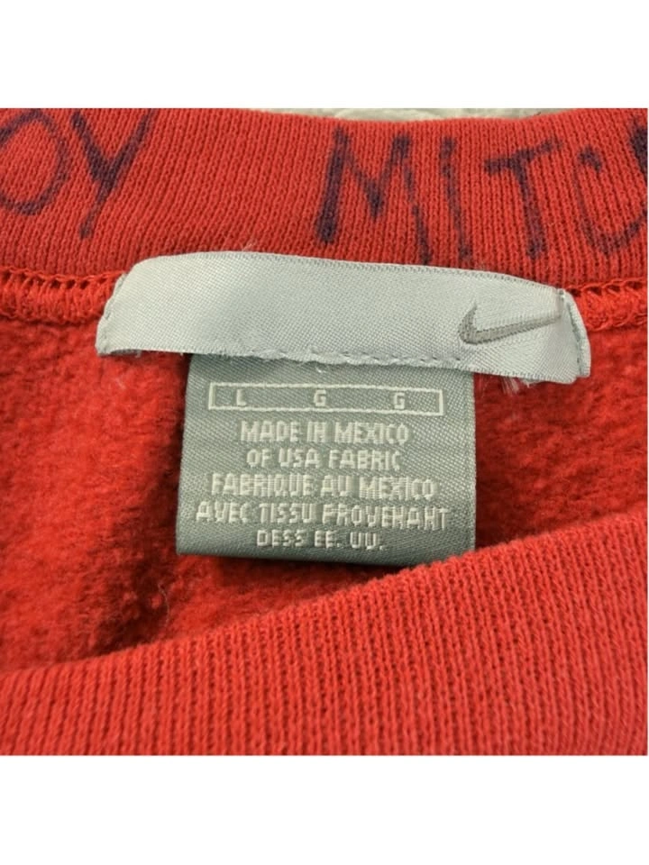 VTG Nike Men's Sz L Fits Smaller Reworked Fleece Crewneck - photo 2