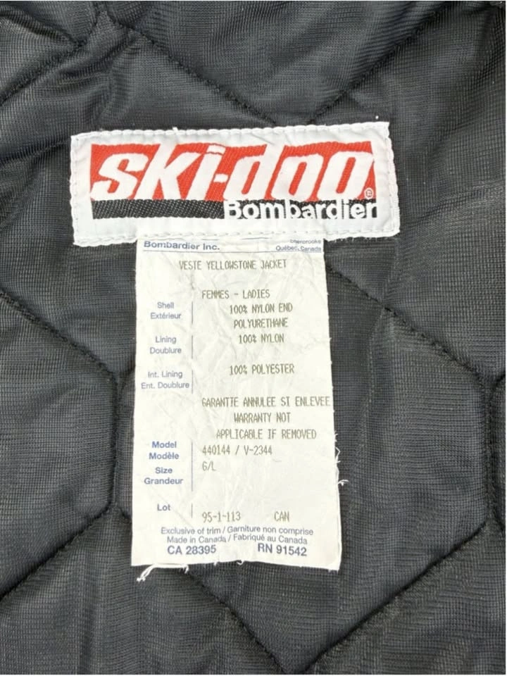 Vintage Ski-Doo Bombardier Yellowstone Jacket Women Large - photo 2