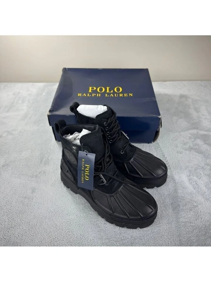 Polo Ralph Lauren NWT Oslo High Waterproof Black Boots 9D