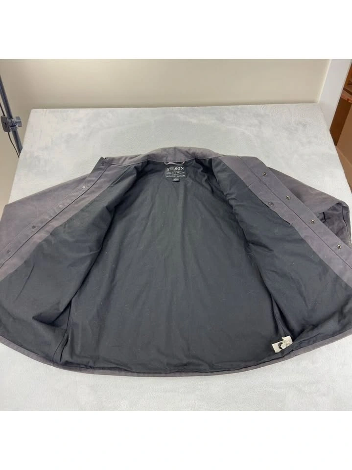 CC Filson Tin Cloth Short Lined Cruiser Jacket Mens XL Black - photo 3