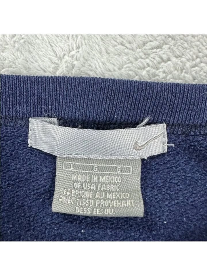 Nike Rework Crewneck - Navy Blue/Grey Tie-Dye - Size L - photo 5