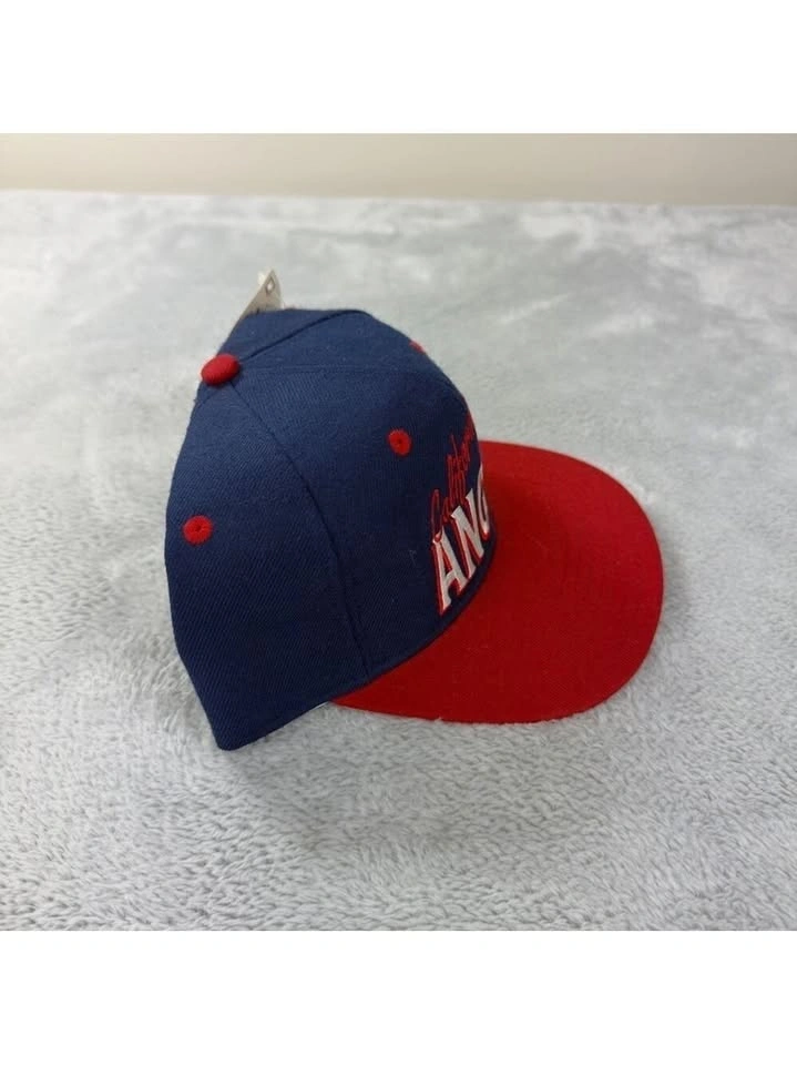 MLB California Angels Wool Snapback Hat Large Blue Vintage NWT - photo 4