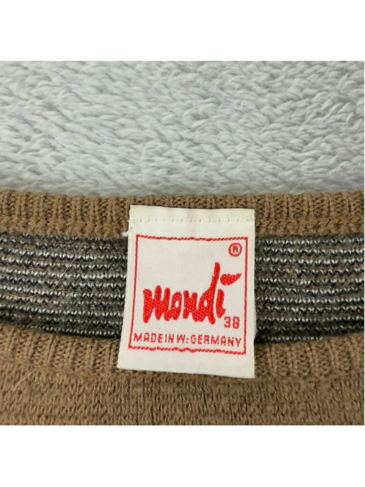 Vintage Mondi Size 38 EU Wool Blend Graphic Print Made In German - photo 2