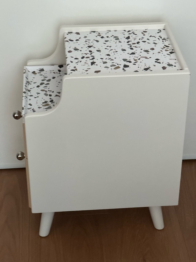 White 2-Drawer Side Table/Nightstand/Bedside Table - photo 2