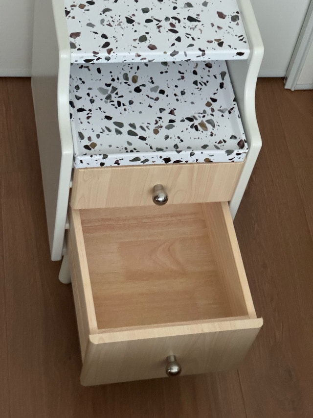 White 2-Drawer Side Table/Nightstand/Bedside Table - photo 4