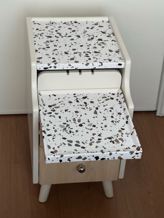 White 2-Drawer Side Table/Nightstand/Bedside Table - photo 5