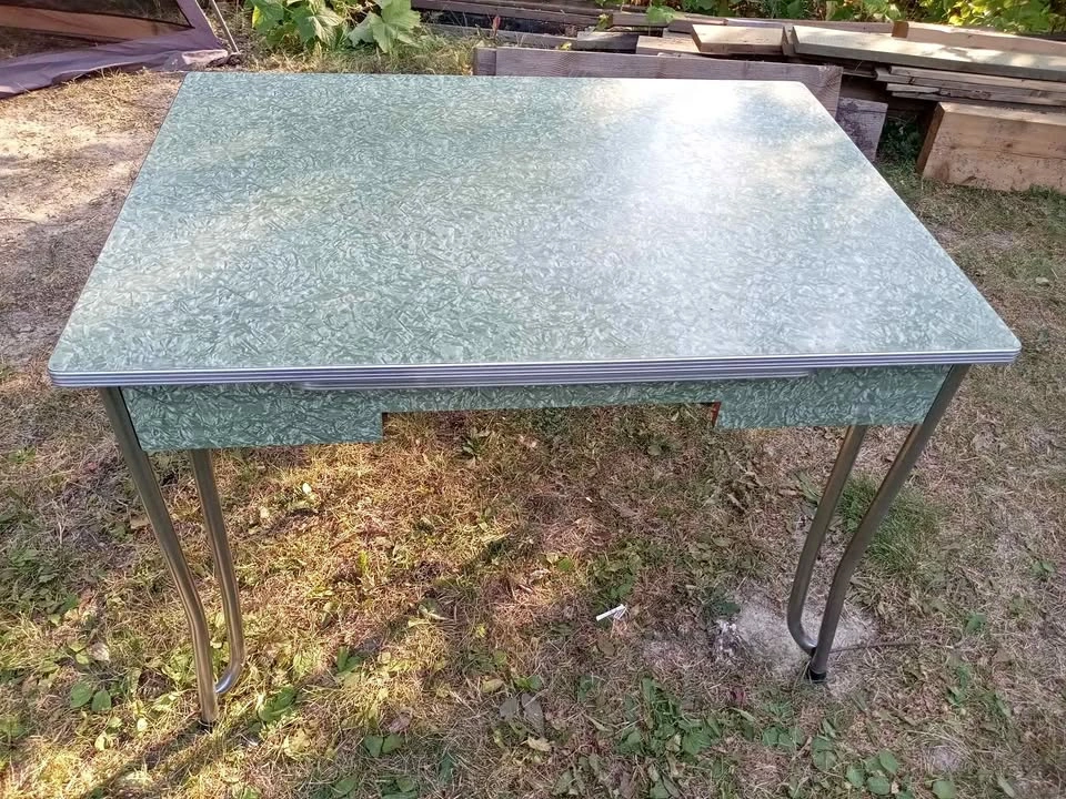 Antique 1950s Formica dining table