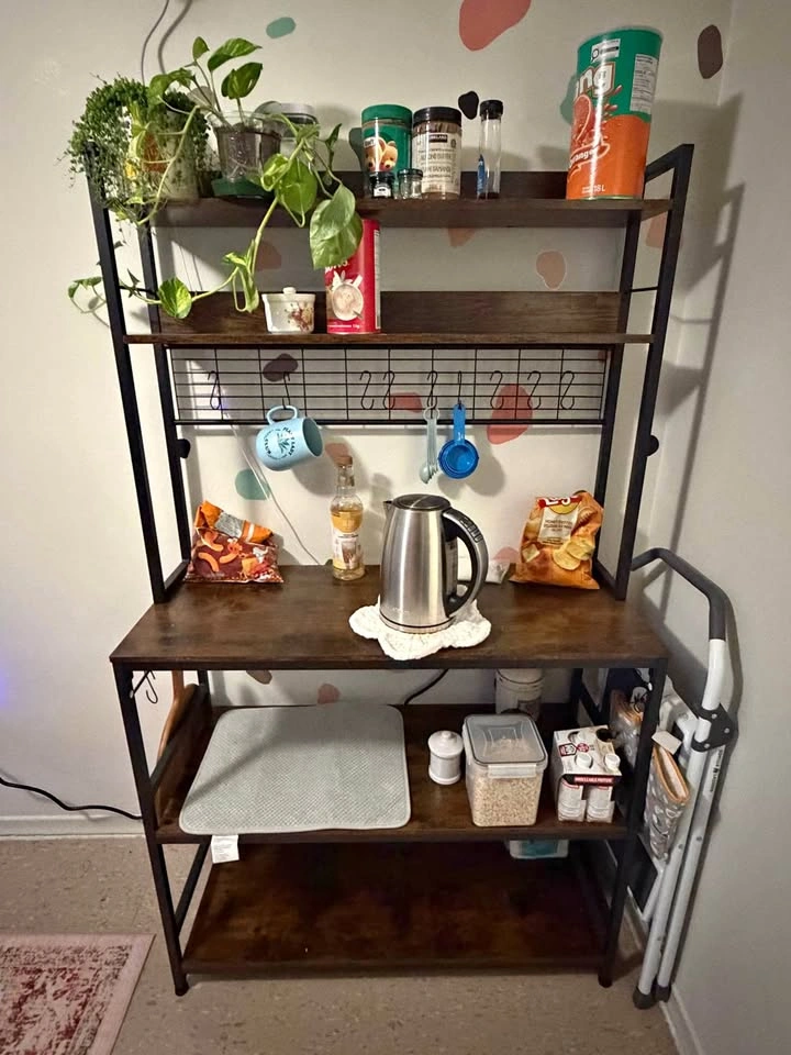 Bakers Rack with Power Outlet