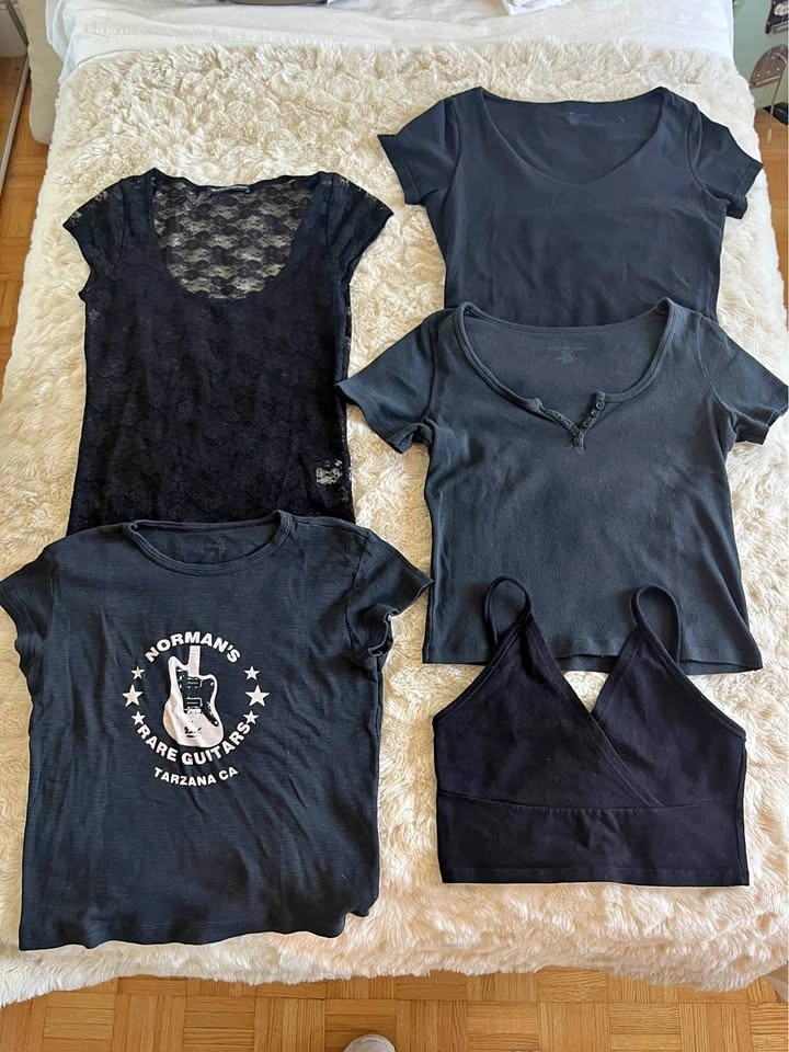 Brandy Melville Black / Dark Tops Bundle