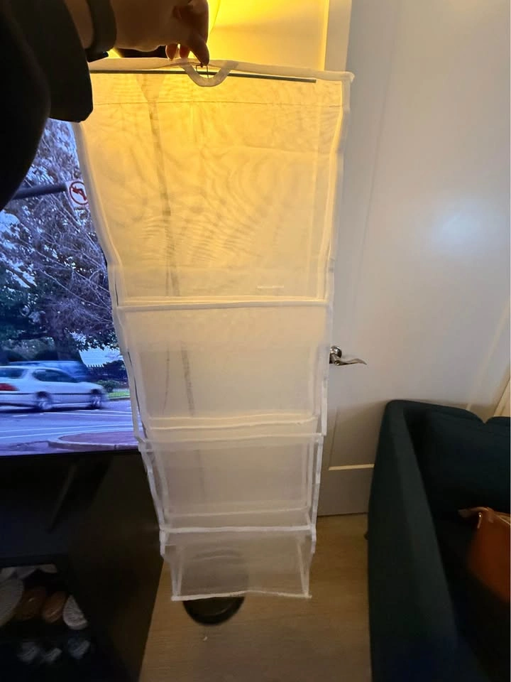 White Mesh Hanging Closet Organizer - photo 2