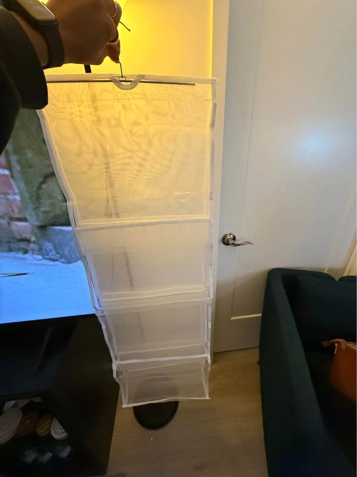 White Mesh Hanging Closet Organizer - photo 4