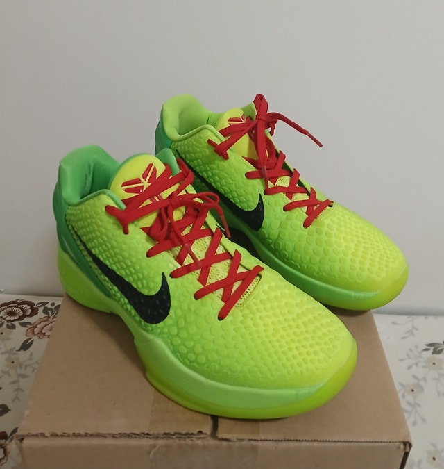 Nike Kobe 6 Protro "Grinch" – Basketball Shoes (US-9 Men/ Green)