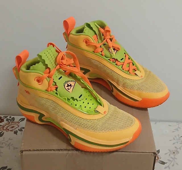 Air Jordan 36 Jayson Tatum Basketball Shoes (US-9 Men/ Yellow)