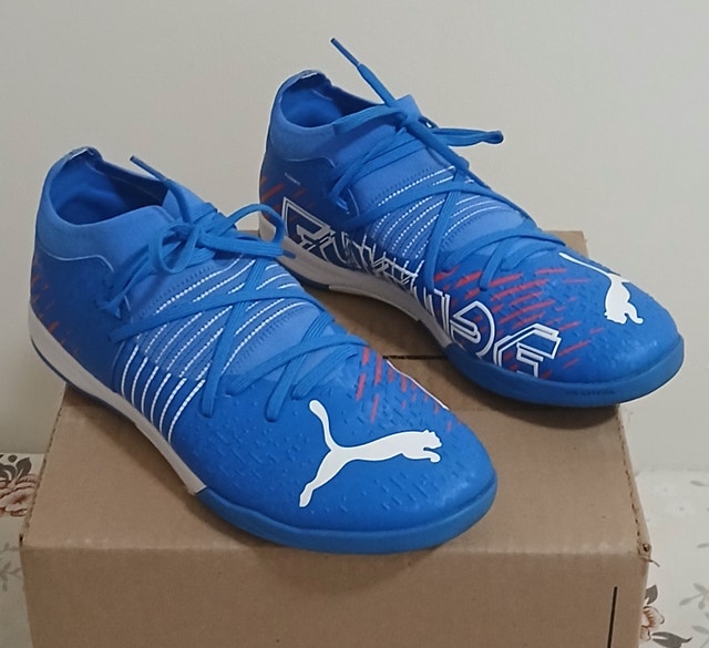 Neymar Puma Future Z 4.2 IT Indoor Soccer Shoes (US-9 Men/Blue)