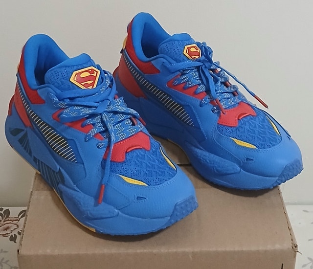 Puma RS-X "Superman" DC Comics Shoes/Sneakers (US-10 Men/ Blue)