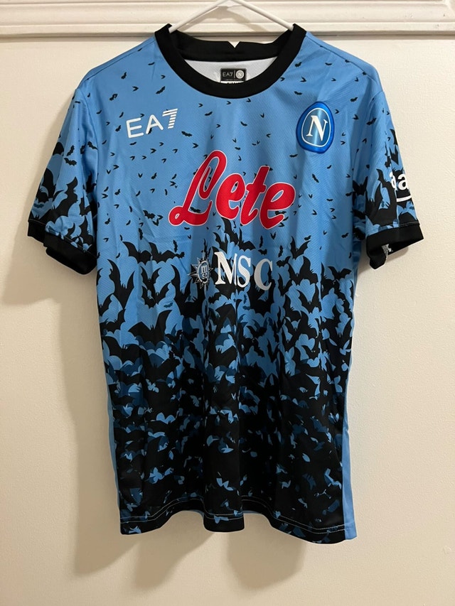Napoli Football/Soccer Jersey (Blue+Black/Medium)