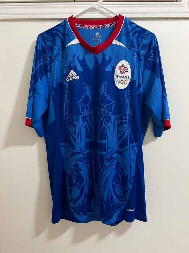 Great Britain 2012 Olympic Football/Soccer Jersey (Blue/Medium)