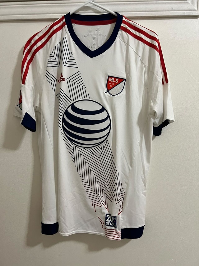 MLS 20th Anniversary Football/Soccer Jersey (White/Medium)