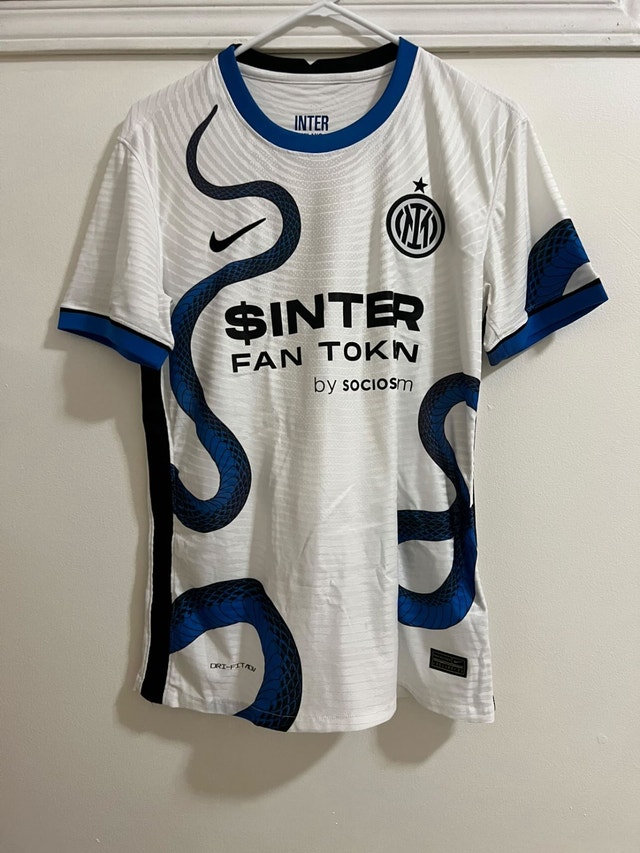 Inter Milan Away Football/Soccer Jersey – Nike (White/Medium)