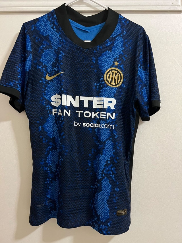 Inter Milan Home Football/Soccer Jersey – (Blue+Black/Medium)