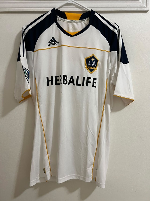 LA Galaxy Home Football/Soccer Jersey (White/Medium)