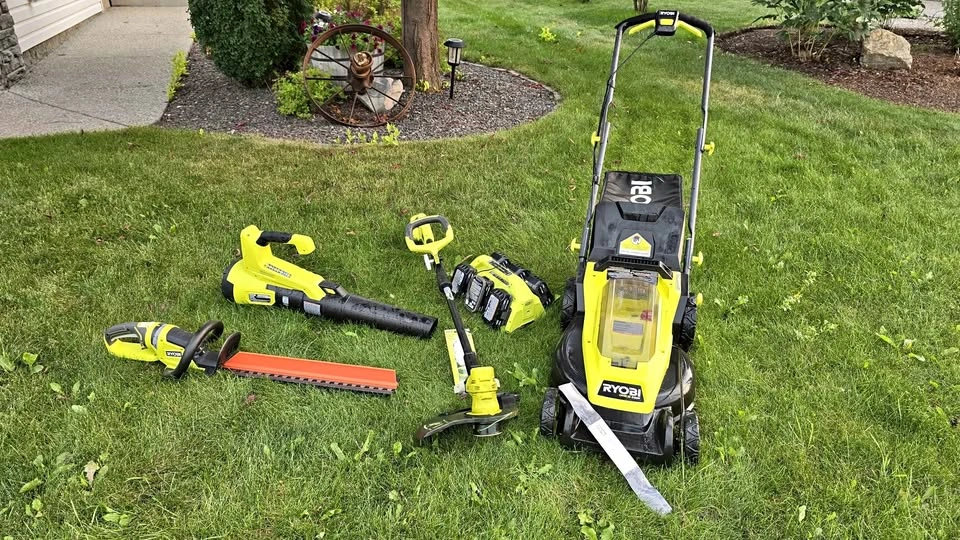 Ryobi Lawnmower and Yard Tools