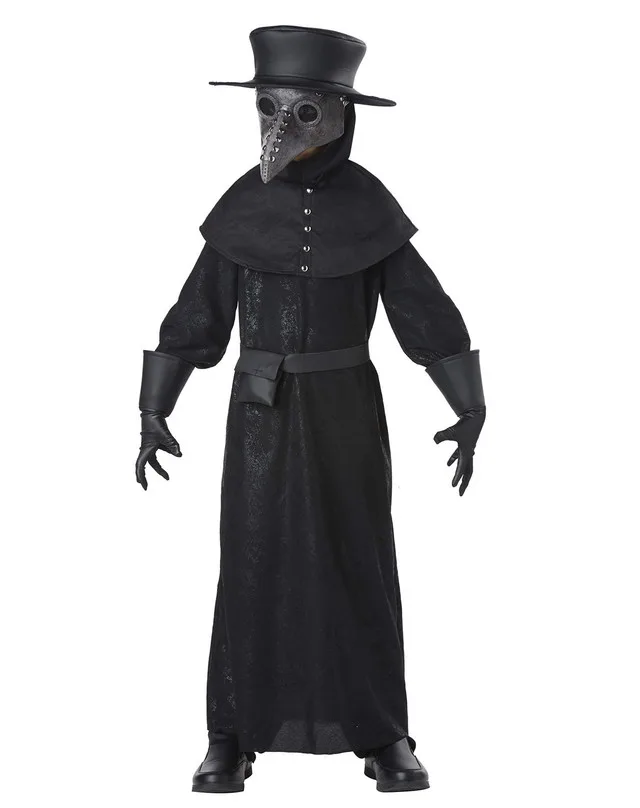 plague doctor costume from spirit Halloween age 12-14 image indicator(2)
