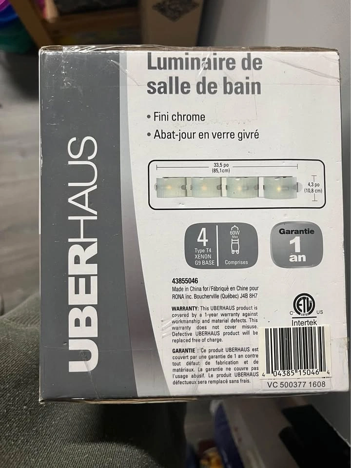 Uberhaus 4 light bathroom vanity light fixture - photo 2