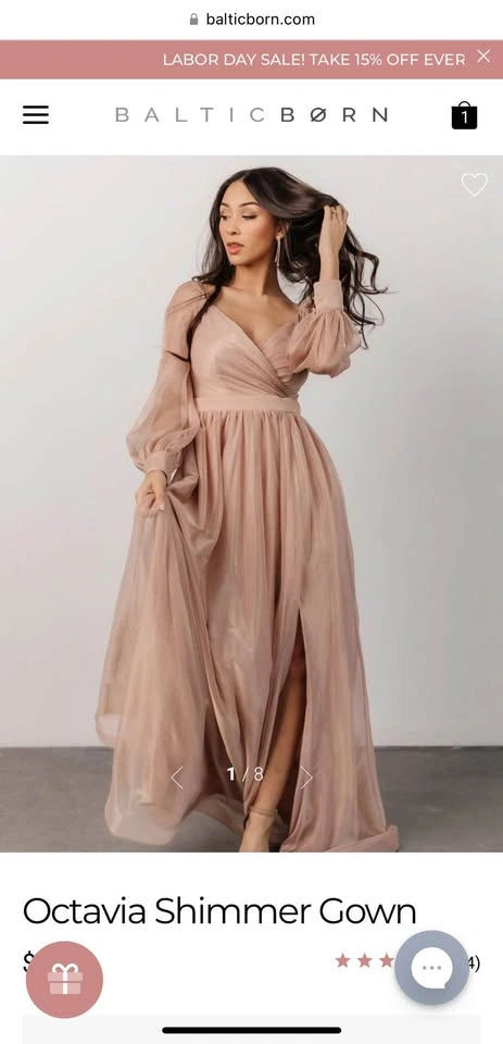 Brand New Shimmer Gown Dress - photo 2