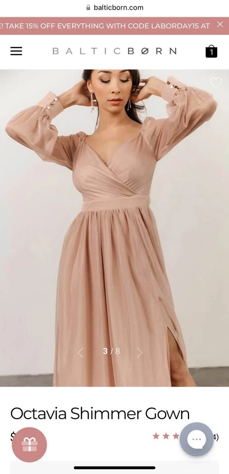 Brand New Shimmer Gown Dress - photo 4