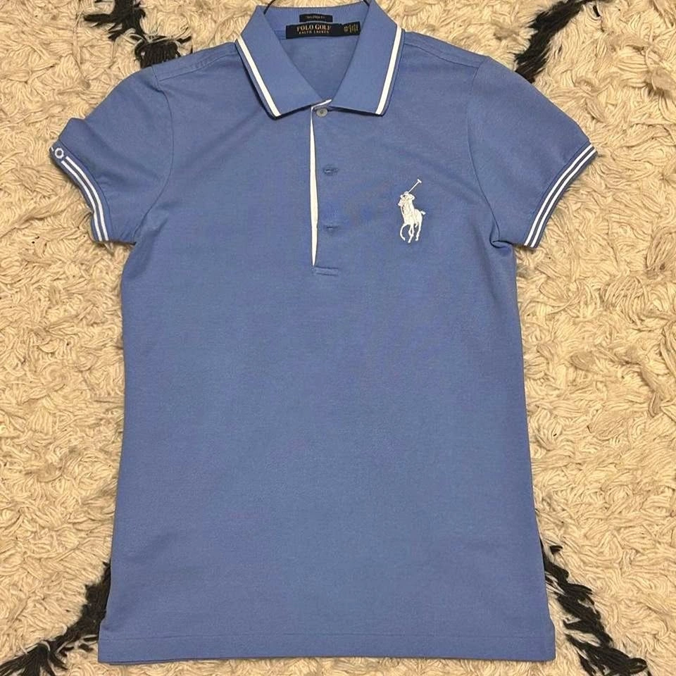 Ralph Lauren Polo Golf blue tailored-fit polo