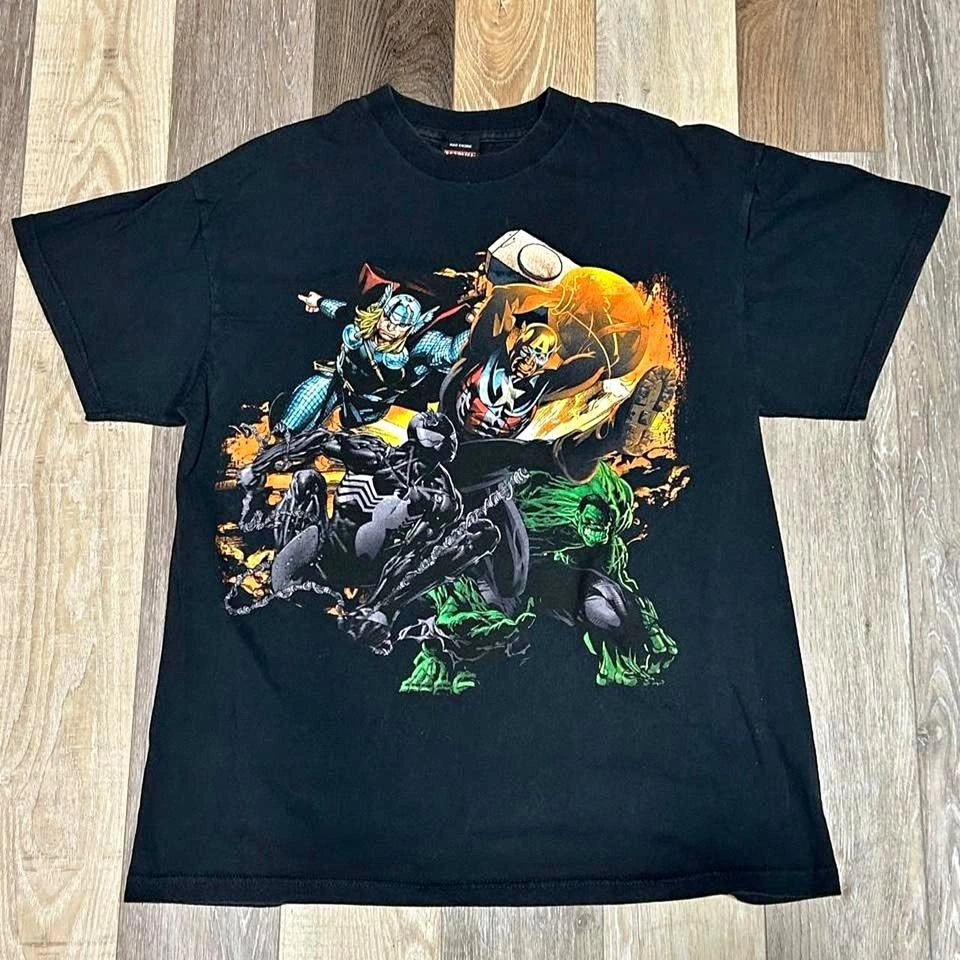 Marvel Mad Engine Superheroes Graphic T-Shirt