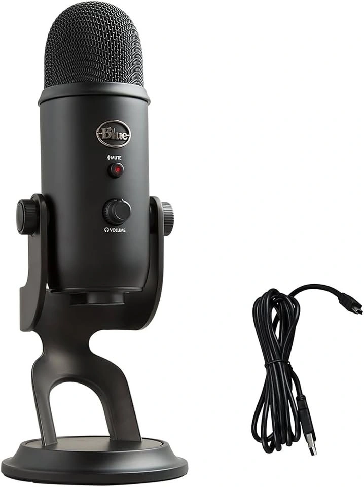 Blue Yeti USB Microphone with Stand and Cable - Blackout - photo 3