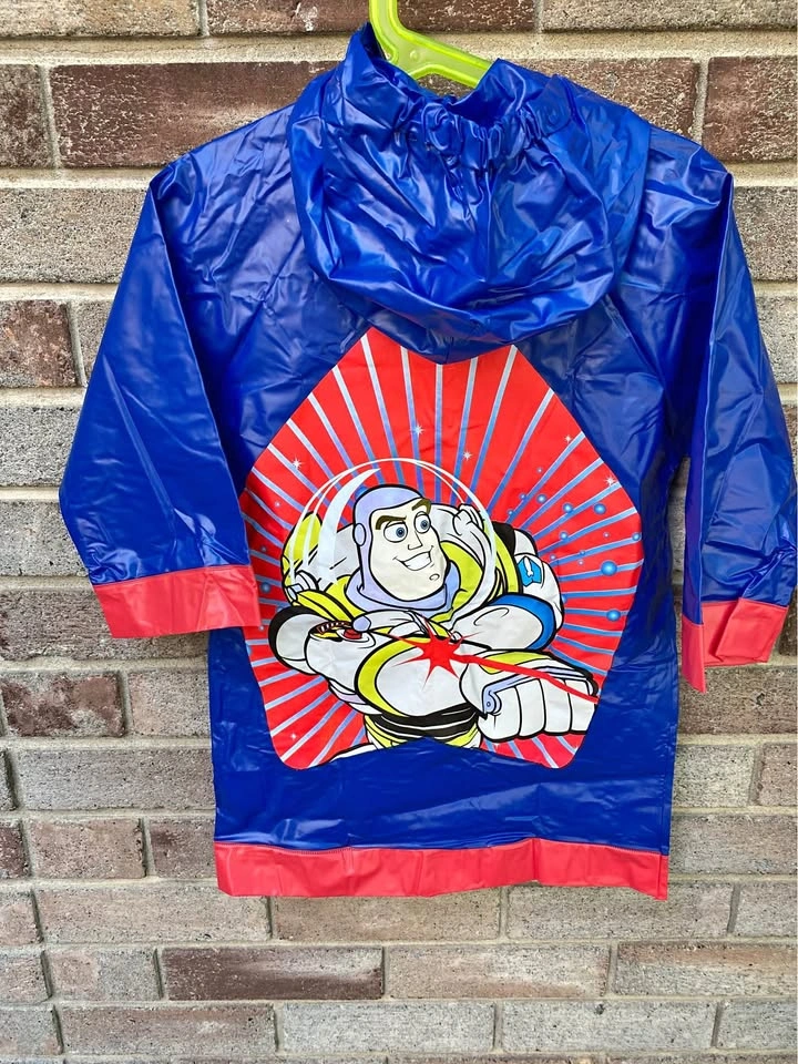 Disney Pixar Buzz Lightyear Raincoat Size 2/3
