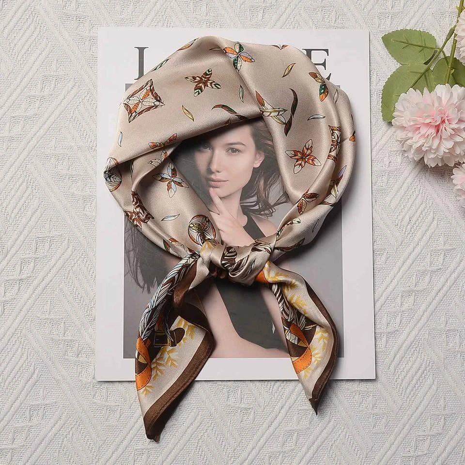 Brand New 100% Mulberry Silk Scarf (68cm x 68cm) - photo 2