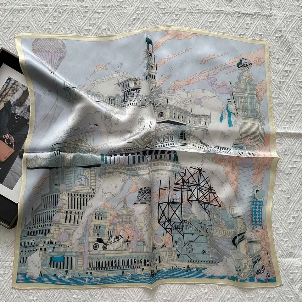 Brand New 100% Mulberry Silk Scarf (68cm x 68cm) - photo 5
