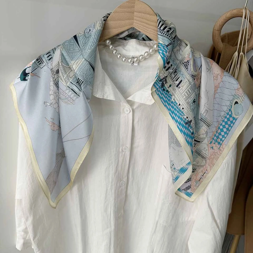 Brand New 100% Mulberry Silk Scarf (68cm x 68cm) - photo 2