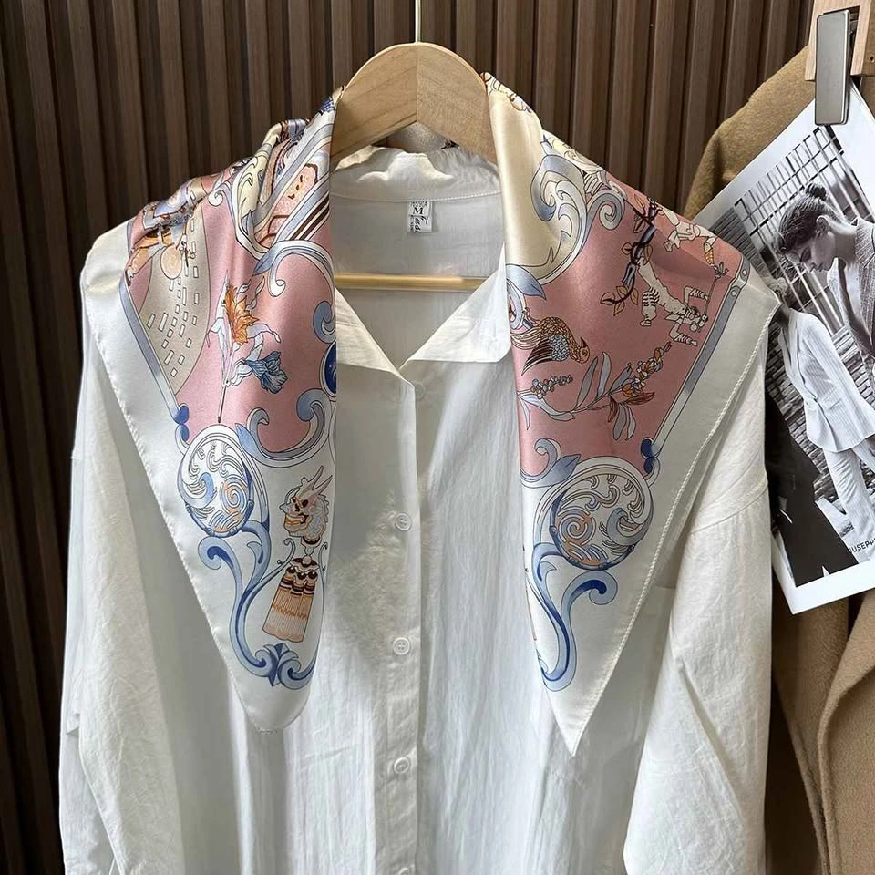 Brand New 100% Mulberry Silk Scarf (68cm x 68cm) - photo 4