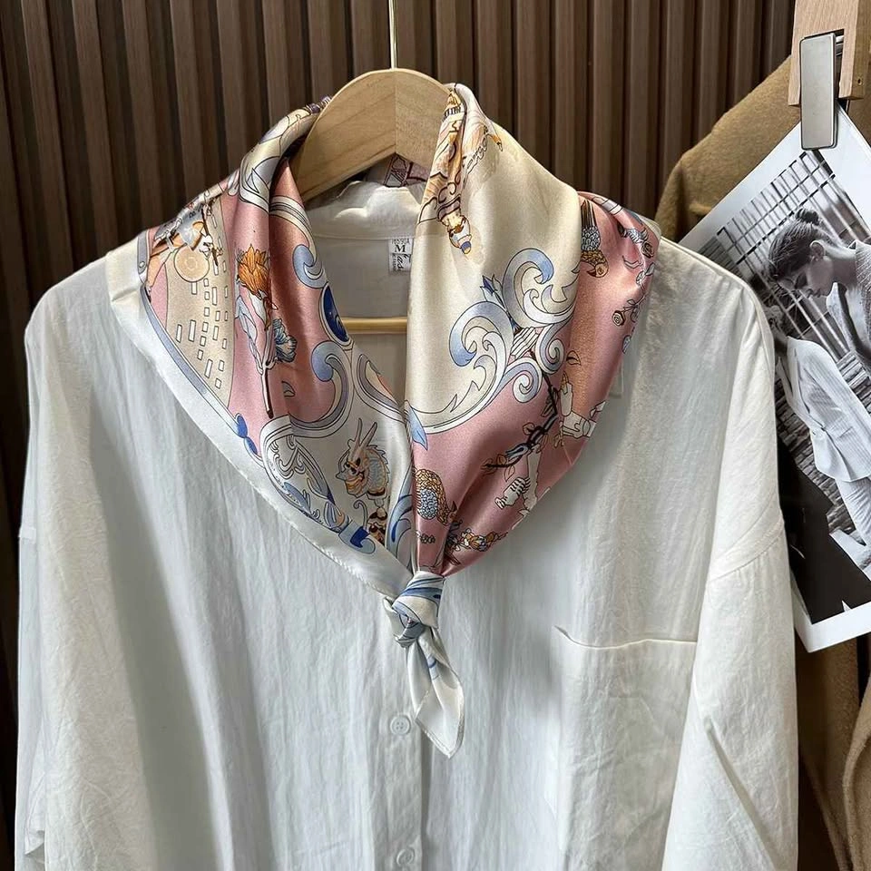 Brand New 100% Mulberry Silk Scarf (68cm x 68cm) - photo 5