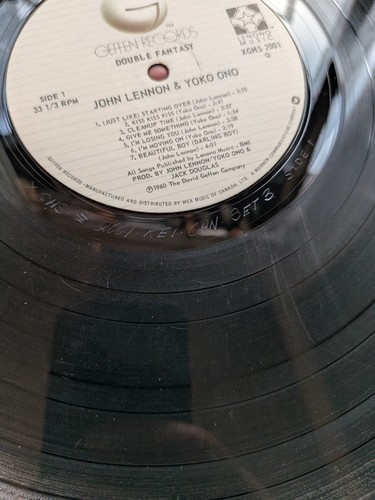 John Lennon Yoko Ono Double Fantasy Vinyl LP 1980 Canada - photo 5
