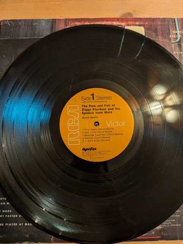 David Bowie Ziggy Stardust LP LSP-4702 RCA Victor Canada 1972 - photo 3