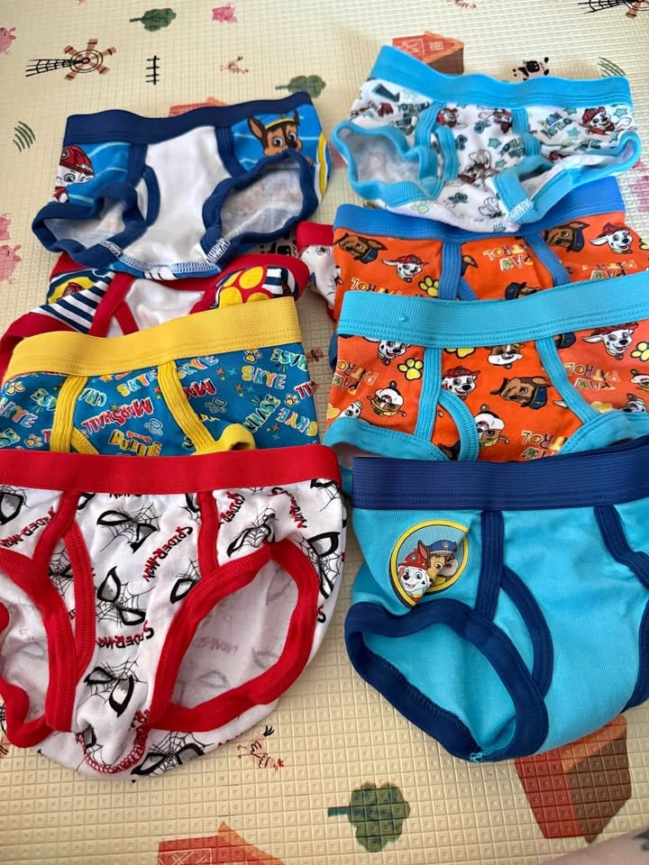 Paw Patrol and Marvel Spider-Man Toddler Underwear Size 2T-3T
