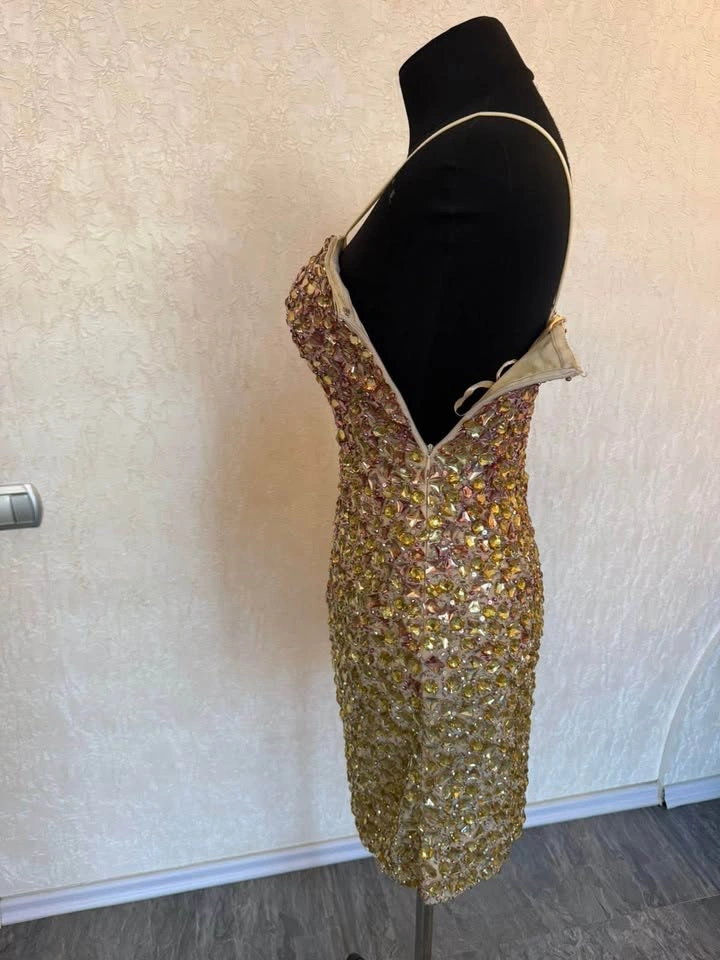 Brand New De Nardi Beaded Cocktail Dress – Size 6 - photo 3