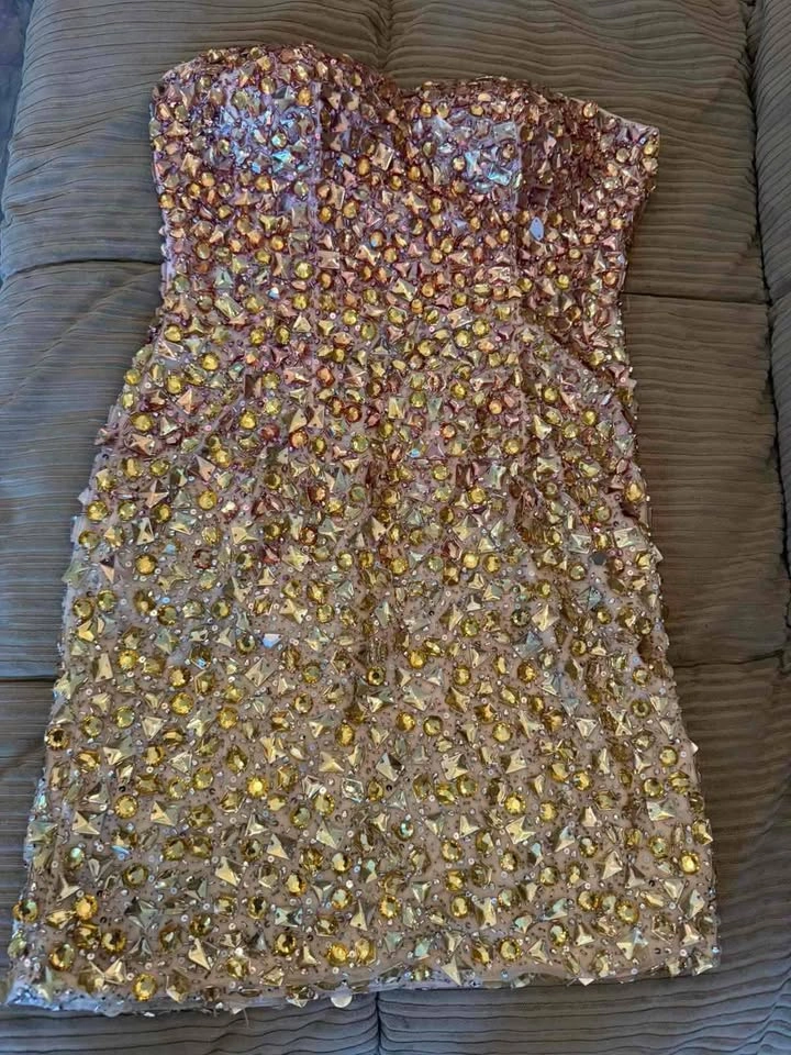Brand New De Nardi Beaded Cocktail Dress – Size 6 - photo 4
