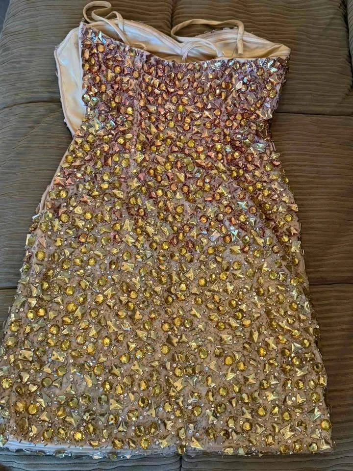 Brand New De Nardi Beaded Cocktail Dress – Size 6 - photo 5