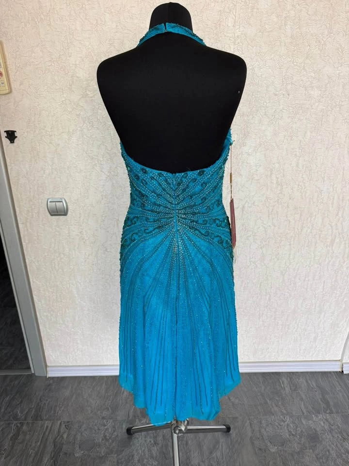 Brand New Aeelis Silk Evening Dress – Size 8 - photo 4